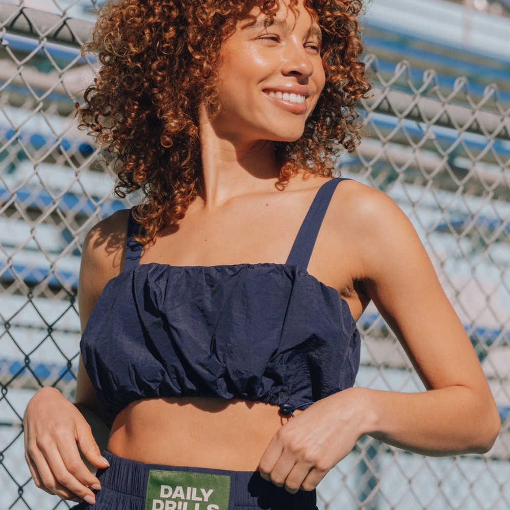 DAILY DRILLS BUBBLE BRA NAVY SMALL